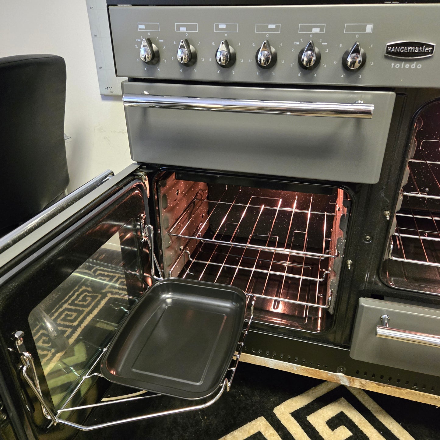 Rangemaster Toledo Electric Range Cooker in Slate Grey 110cm