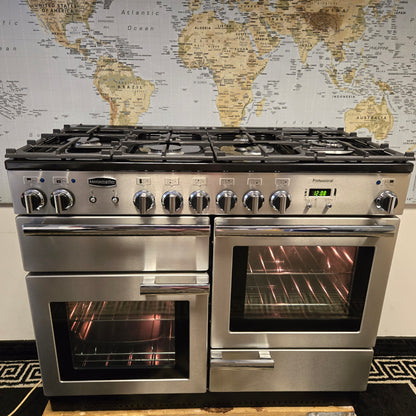Rangemaster Professional Plus Dual Fuel Range Cooker in Stainless Steel 110cm