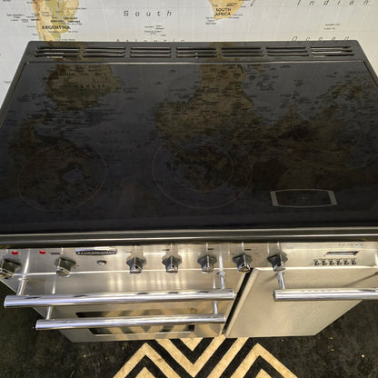 Rangemaster Toledo Electric Range Cooker in Stainless Steel 90cm