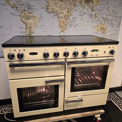 Rangemaster Professional Plus Induction Range Cooker in Cream and Chrome 110cm