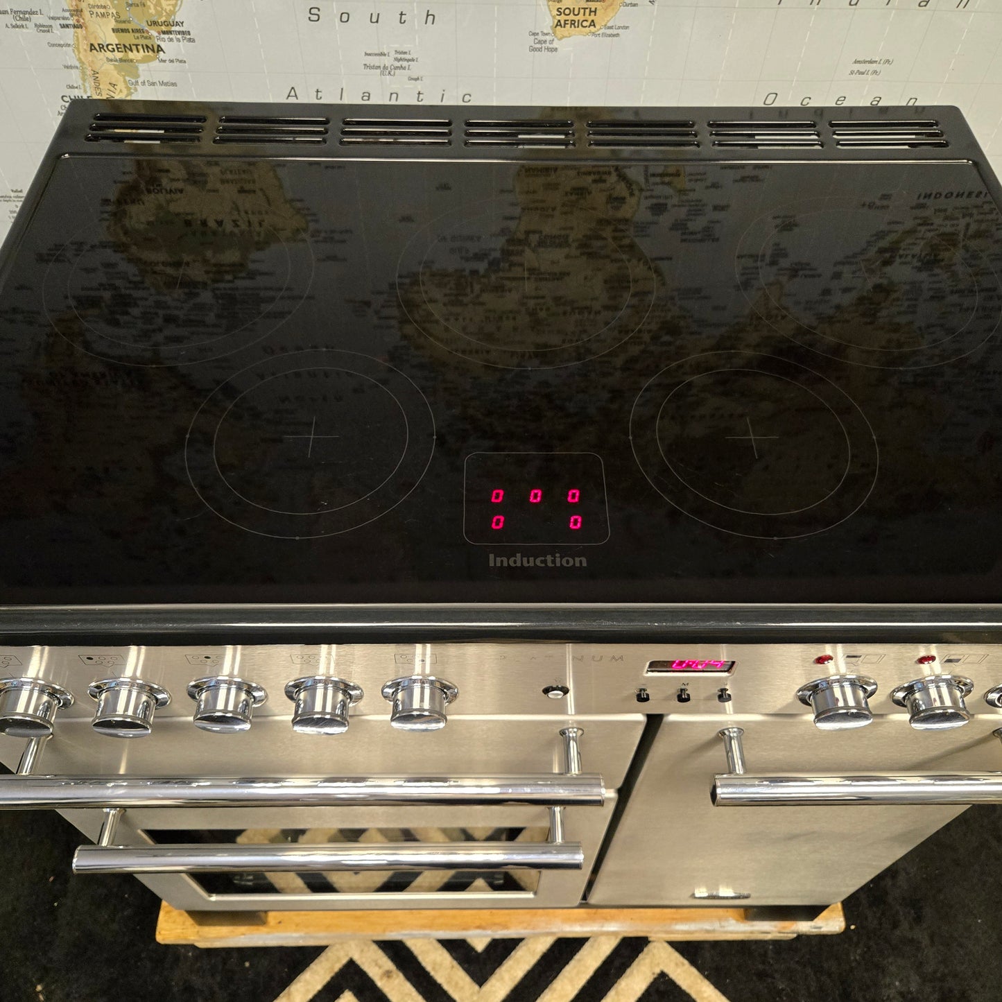Rangemaster Platinum Induction Range Cooker in Stainless Steel 90cm