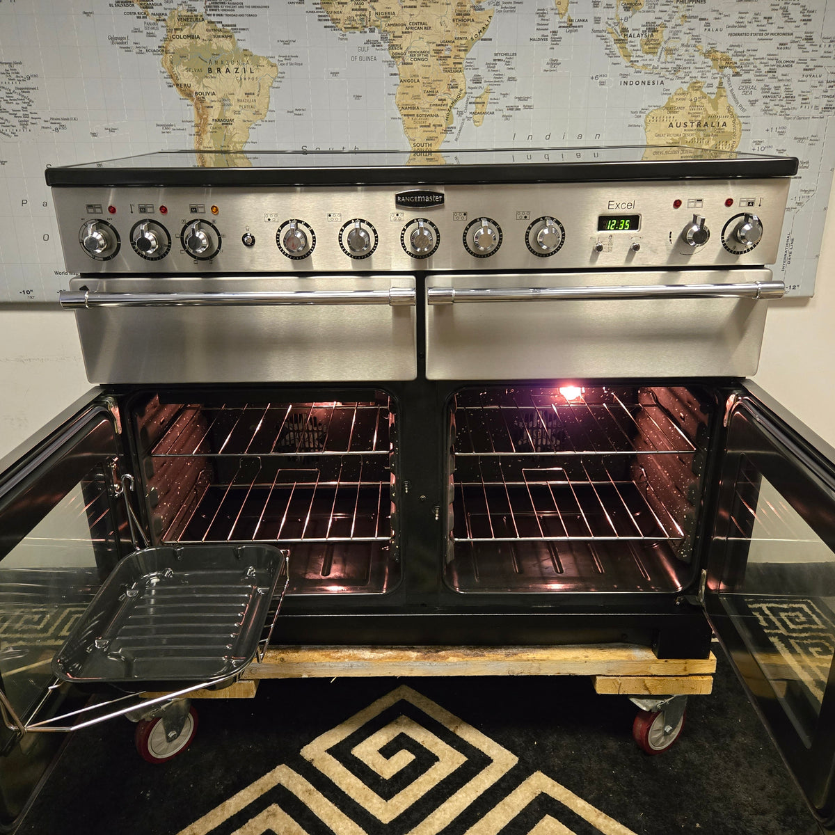 Rangemaster Excel Induction Range Cooker in Stainless Steel 110cm