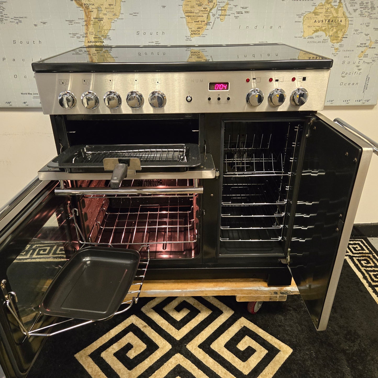 Rangemaster Platinum Induction Range Cooker in Stainless Steel 90cm