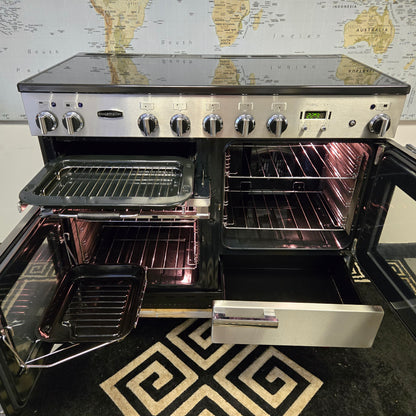 Rangemaster Professional Plus Induction Range Cooker in Stainless Steel 110cm