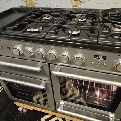 Rangemaster Nexus Dual Fuel Range Cooker in Slate Grey 110cm