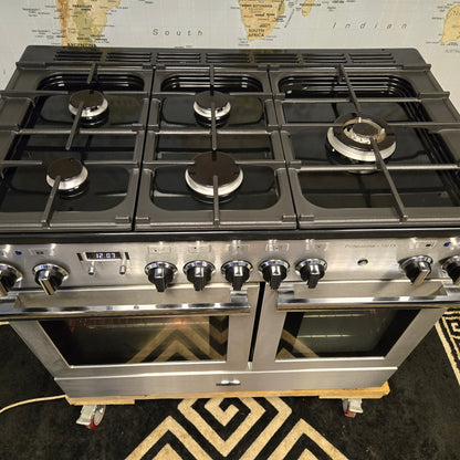 Rangemaster Professional Plus FX Dual Fuel Range Cooker in Stainless Steel 100cm