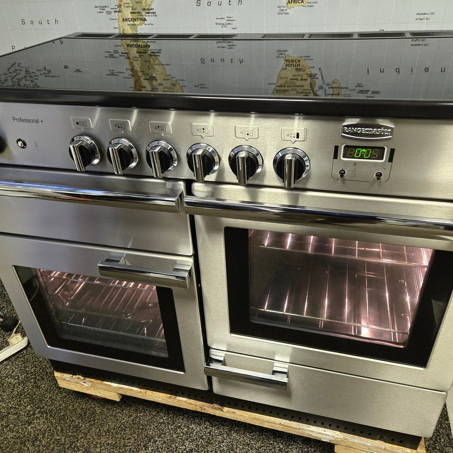 Rangemaster Professional Plus Electric Range Cooker in Stainless Steel 110cm