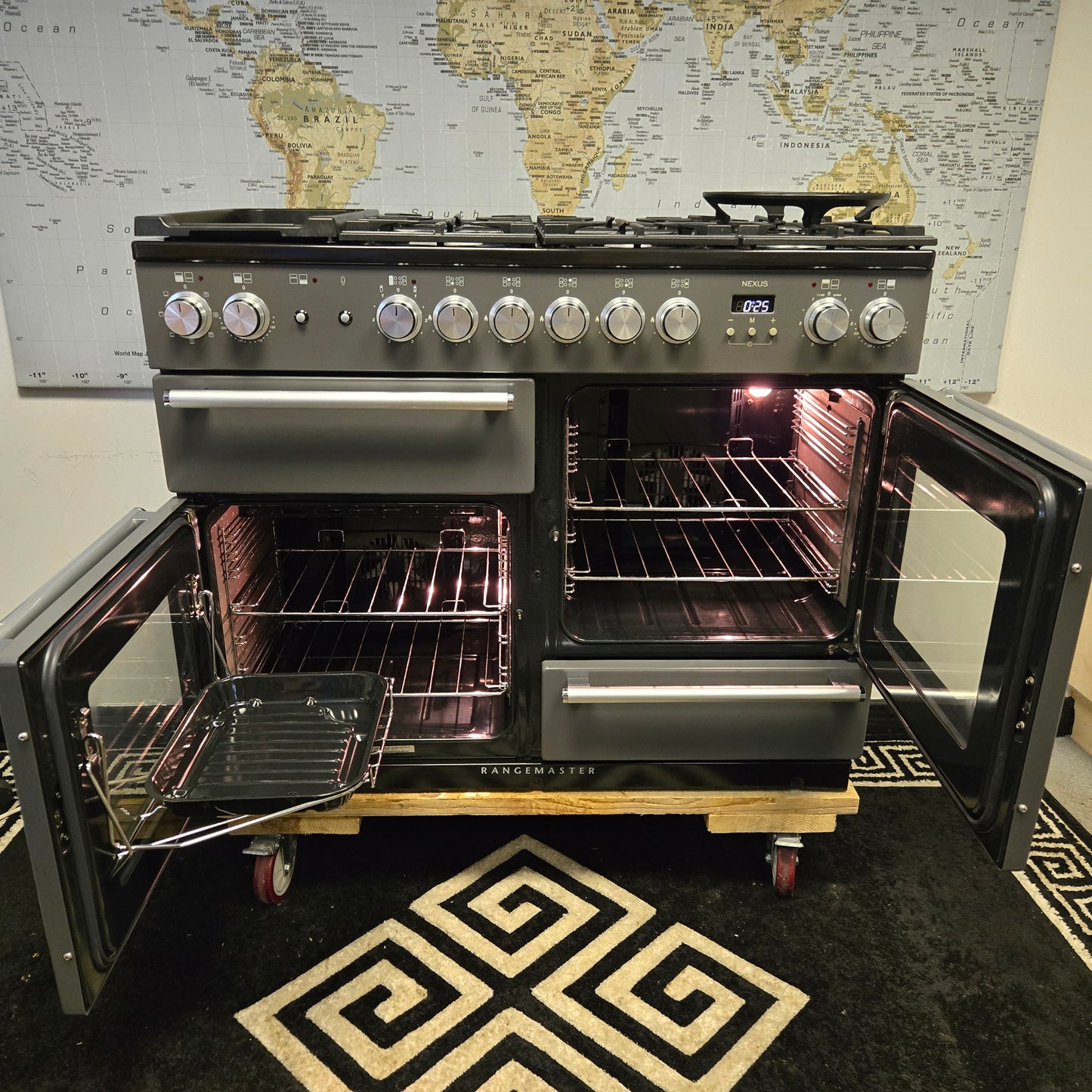 Rangemaster Nexus Dual Fuel Range Cooker in Slate Grey 110cm