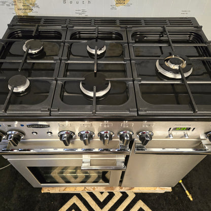 Rangemaster Professional Plus Dual Fuel Range Cooker in Stainless Steel 90cm