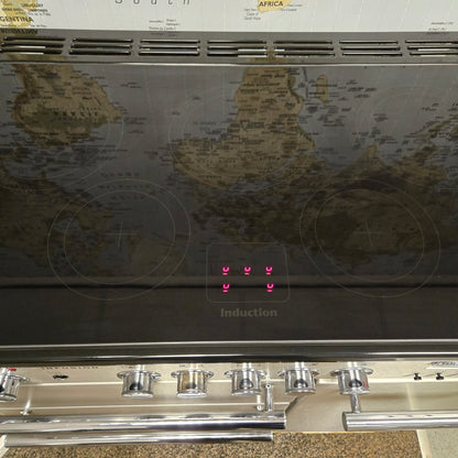 Rangemaster Infusion Induction Range Cooker in Stainless Steel with a Chrome Trim 90cm