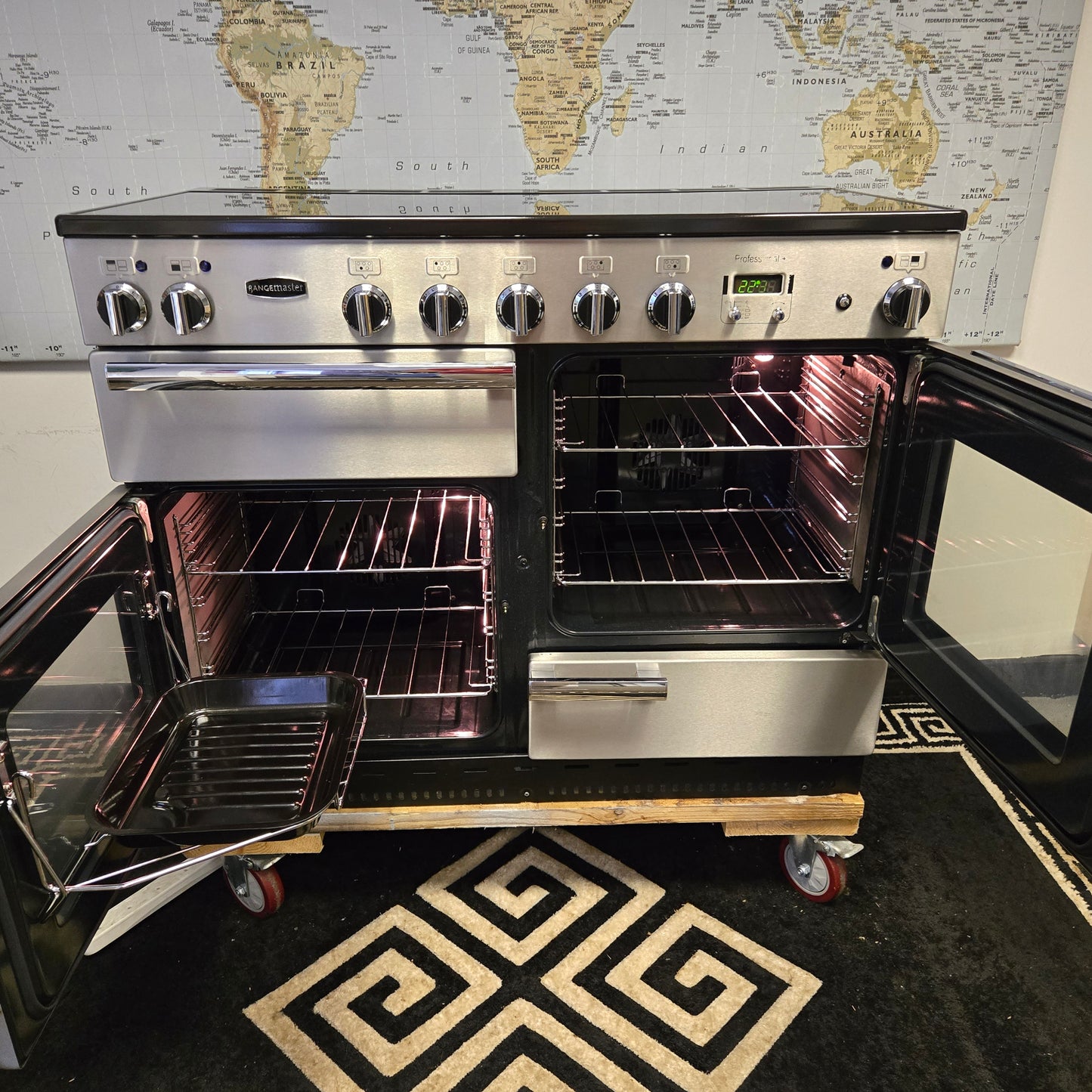 Rangemaster Professional Plus Induction Range Cooker in Stainless Steel 110cm