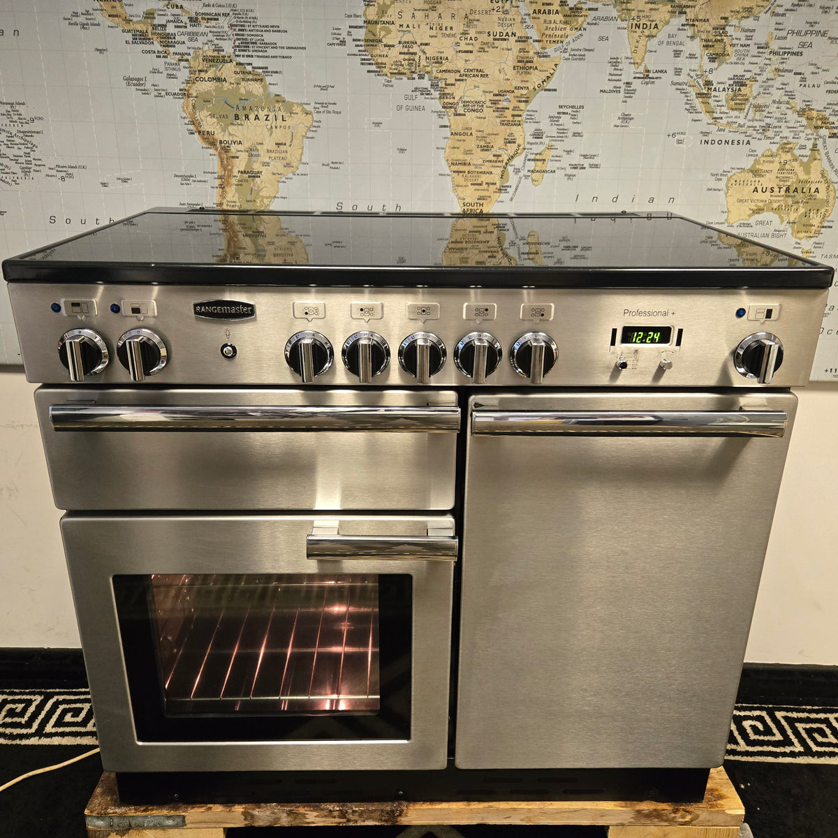 Rangemaster Professional Plus Induction Range Cooker in Stainless Steel 100cm