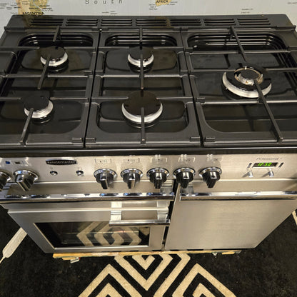 Rangemaster Professional Plus Dual Fuel Range Cooker in Stainless Steel 100cm