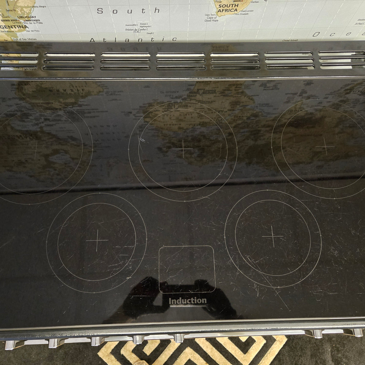 Rangemaster Professional FX Induction Range Cooker in Black and Chrome 90cm