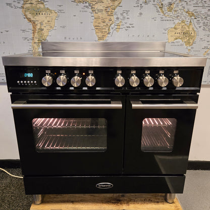 Britannia Delphi Induction Range Cooker in Black 90cm