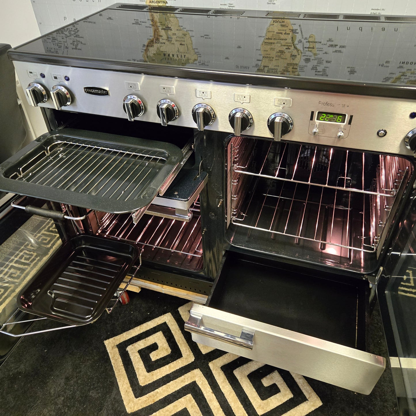 Rangemaster Professional Plus Induction Range Cooker in Stainless Steel 110cm