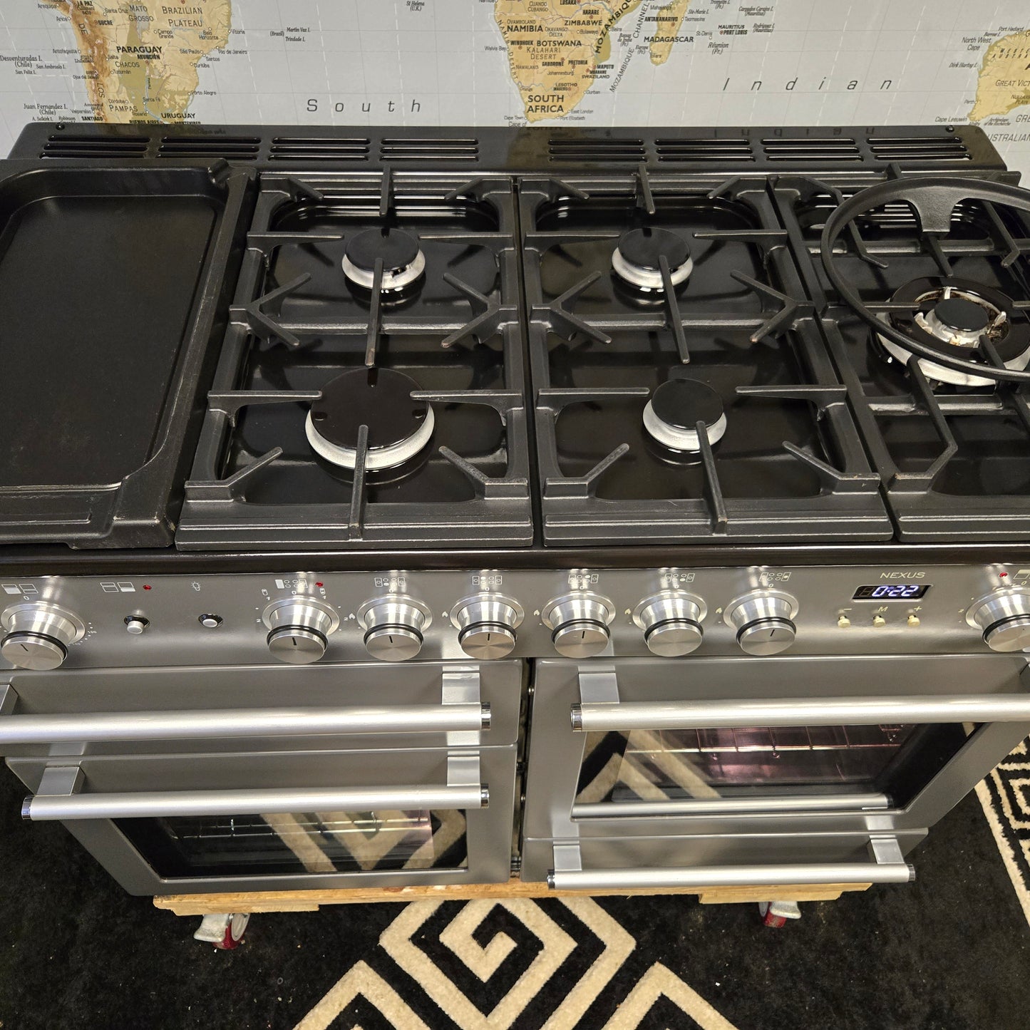 Rangemaster Nexus Dual Fuel Range Cooker in Slate Grey 110cm
