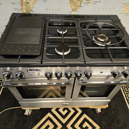 Rangemaster Professional Plus FX Dual Fuel Range Cooker in Stainless Steel 100cm