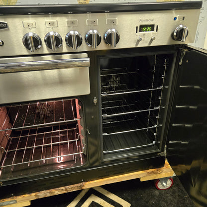 Rangemaster Professional Plus Induction Range Cooker in Stainless Steel 100cm