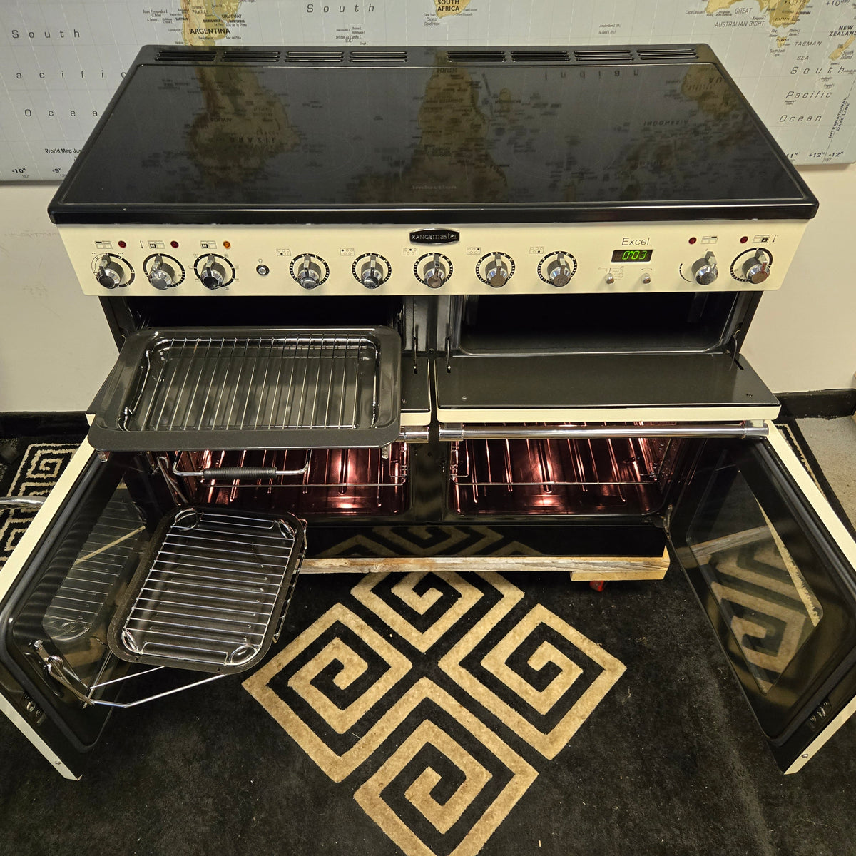 Rangemaster Excel Induction Range Cooker in Ivory 110cm