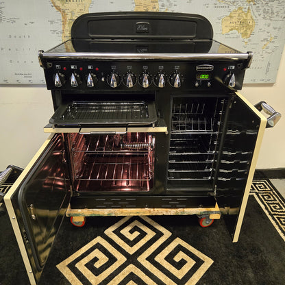 Rangemaster Elan Induction Range Cooker in Cream and Chrome 90cm