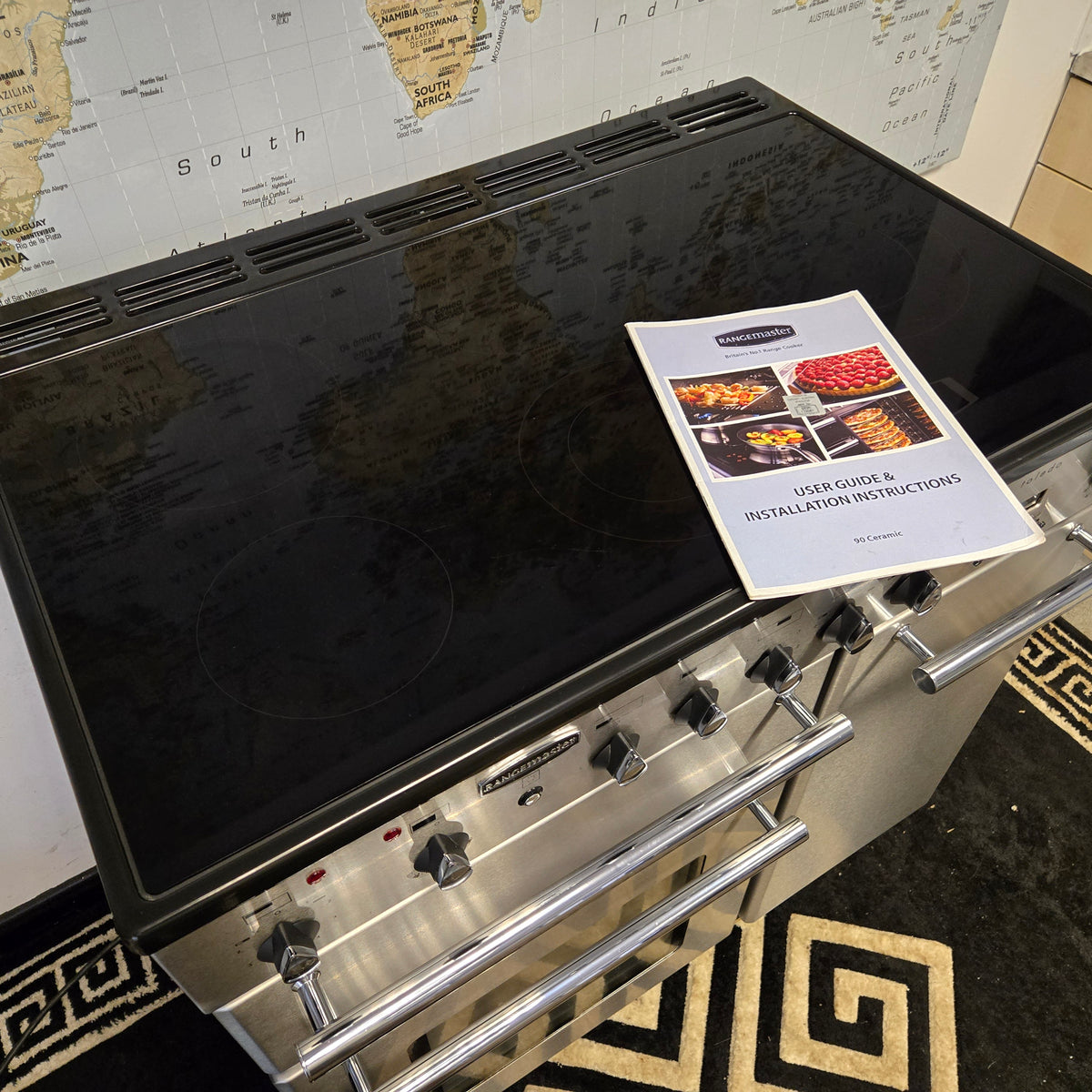 Rangemaster Toledo Electric Range Cooker in Stainless Steel 90cm