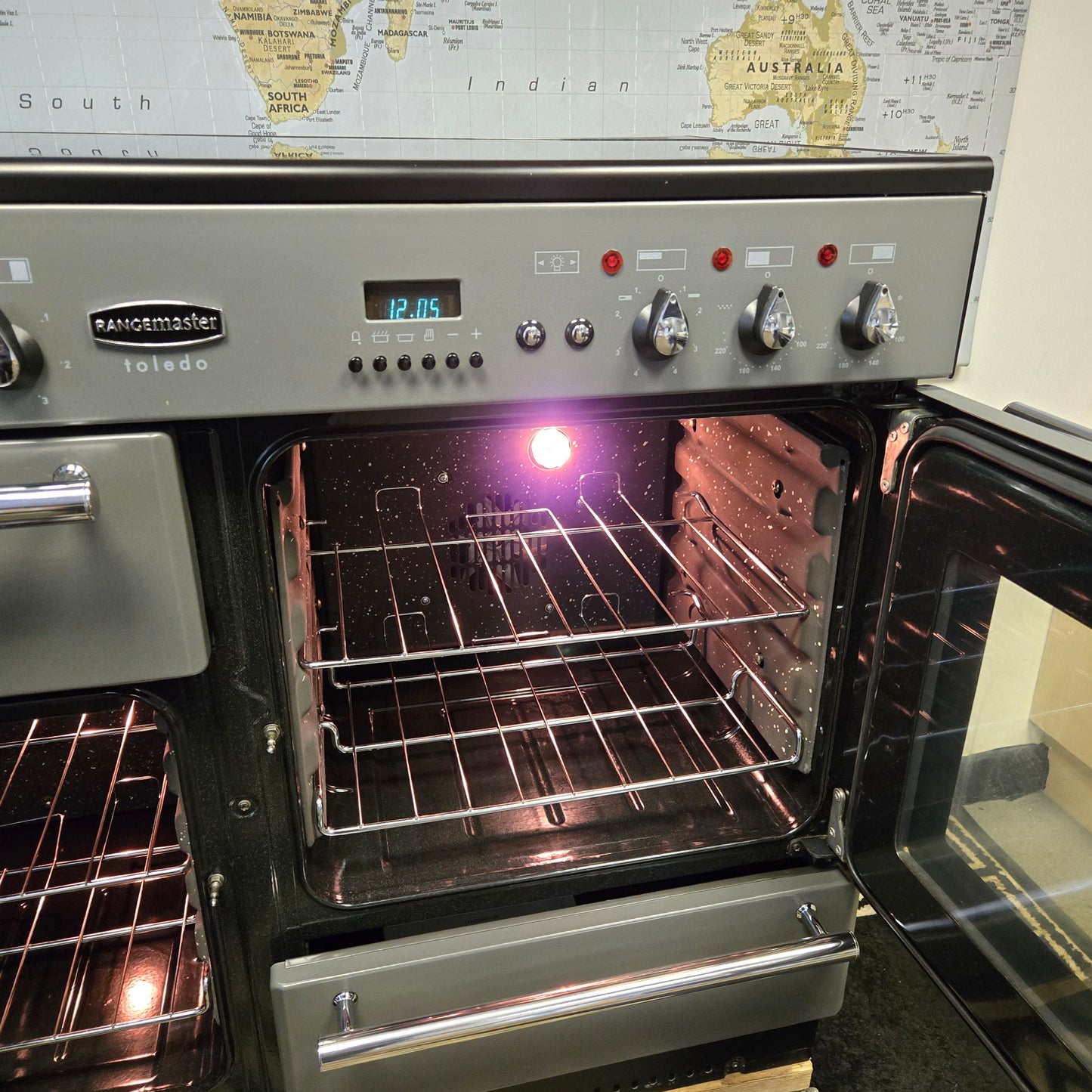 Rangemaster Toledo Electric Range Cooker in Slate Grey 110cm