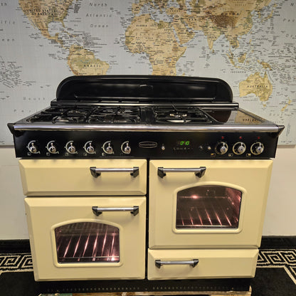 Rangemaster Classic Dual Fuel Range Cooker in Cream 110cm