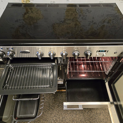 Rangemaster Professional Plus Induction Range Cooker in Stainless Steel 110cm