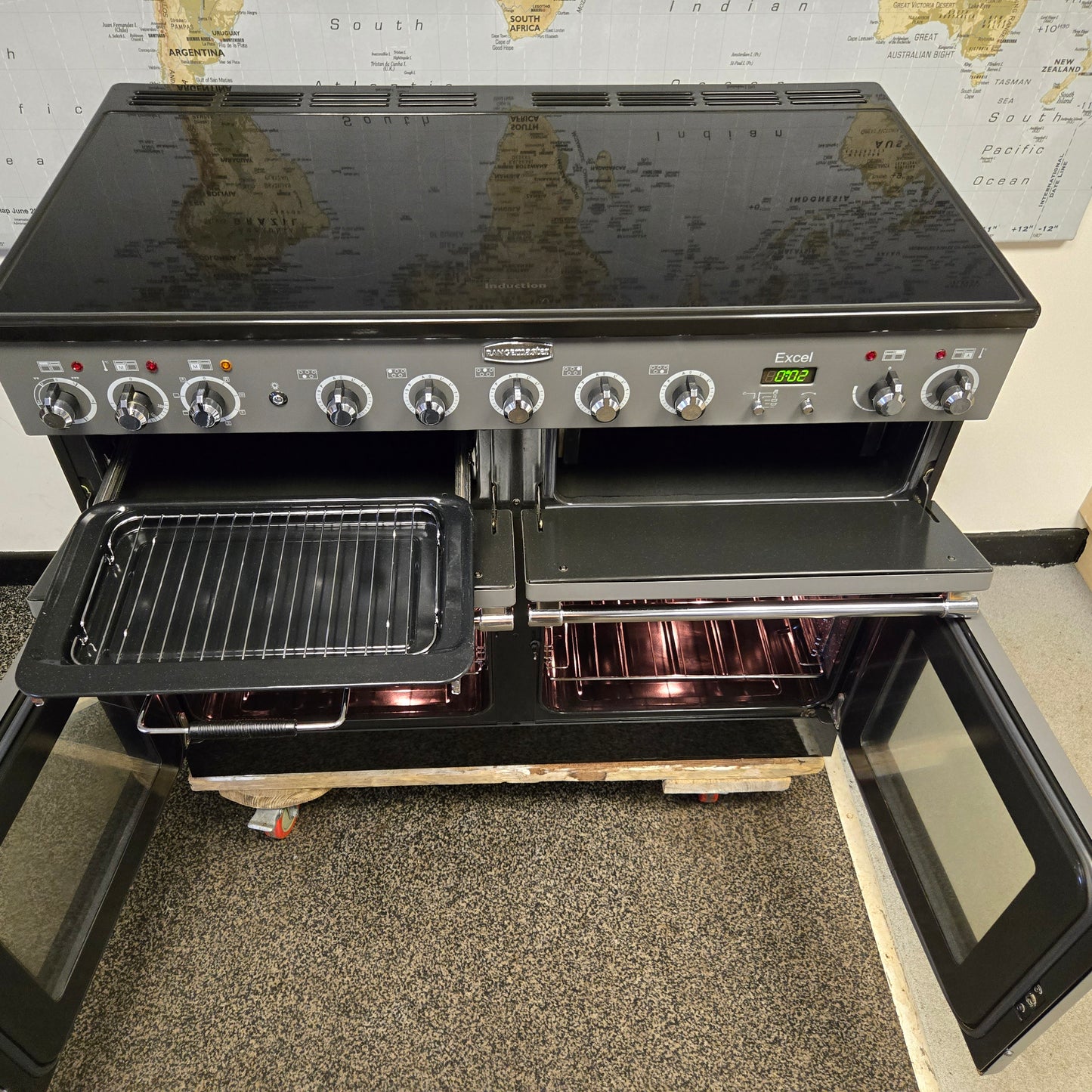 Rangemaster Excel Induction Range Cooker in Slate Grey 110cm