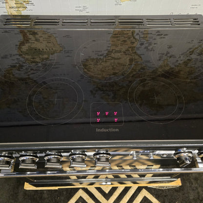 Rangemaster Professional FX Induction Range Cooker in Black and Chrome 90cm