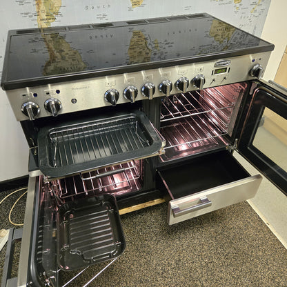 Rangemaster Professional Plus Electric Range Cooker in Stainless Steel 110cm