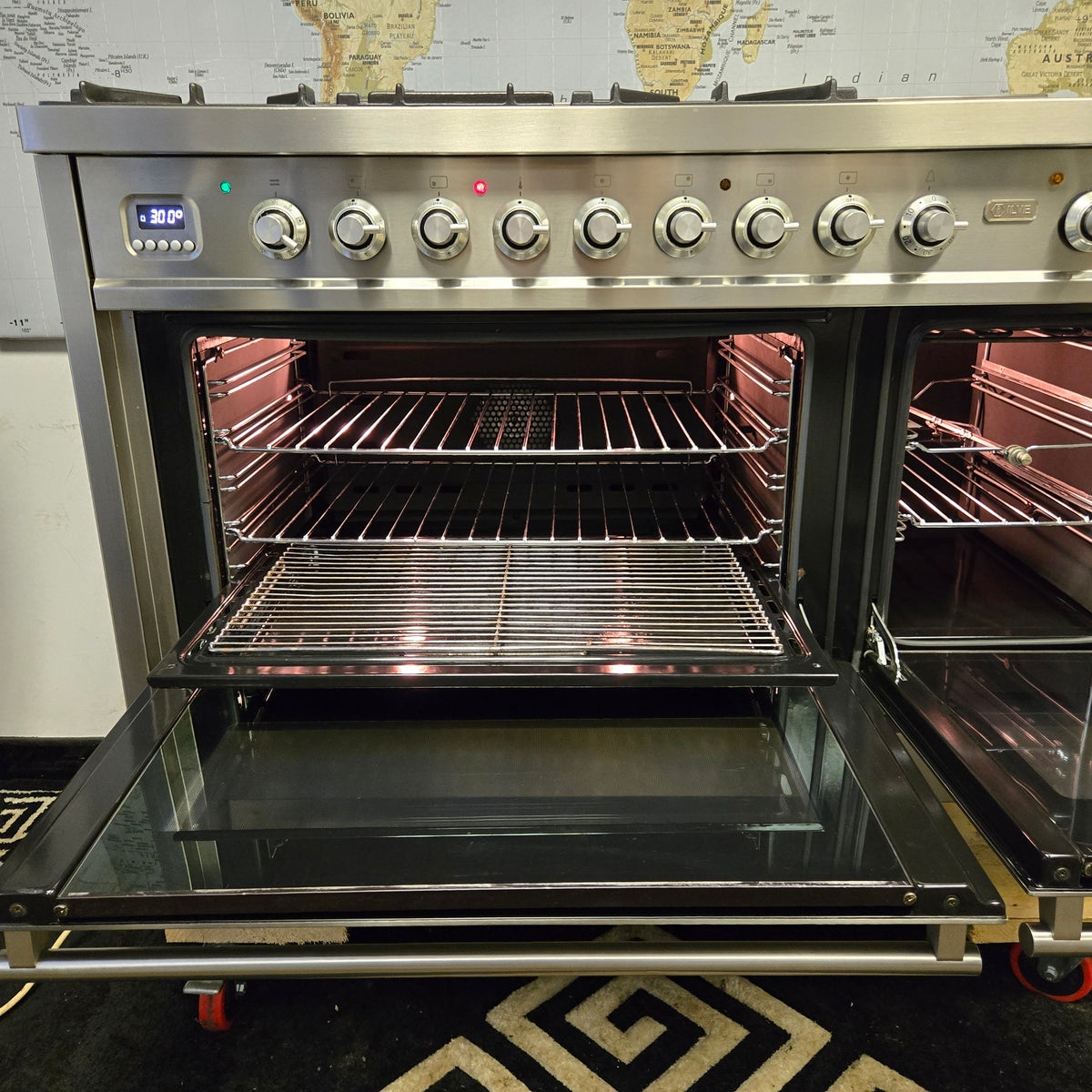 Ilve Milano Dual Fuel Range Cooker Stainless Steel 120cm