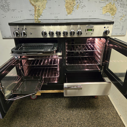 Rangemaster Professional Plus Electric Range Cooker in Stainless Steel 110cm
