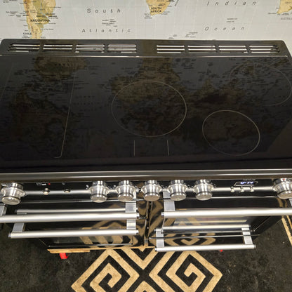 Rangemaster Nexus Induction Range Cooker in Black and Silver 110cm
