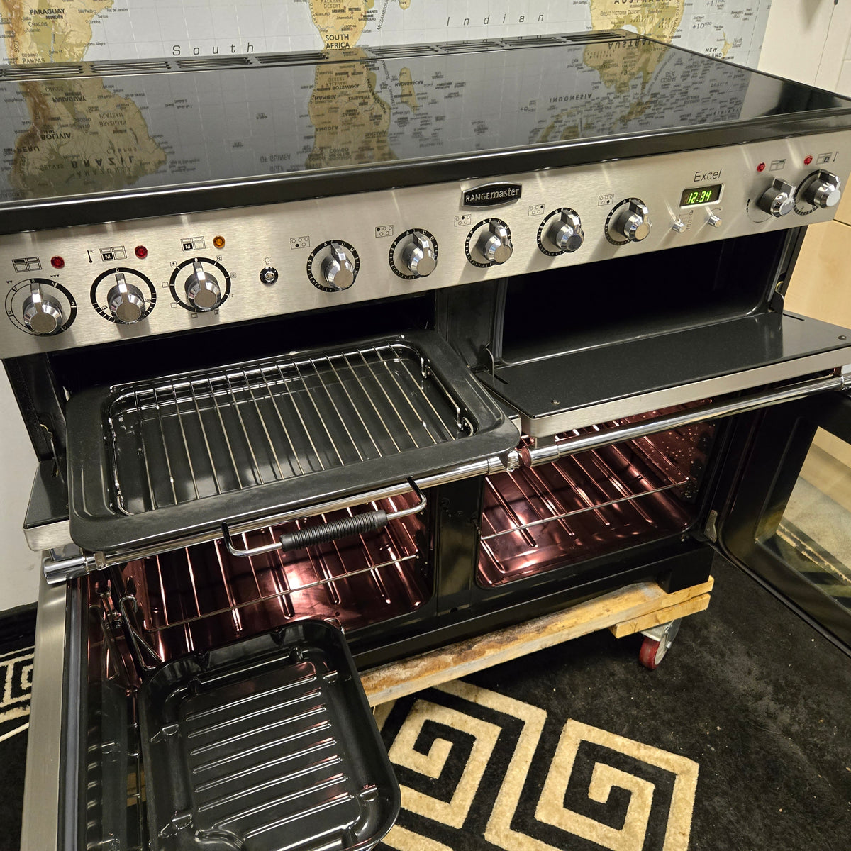Rangemaster Excel Induction Range Cooker in Stainless Steel 110cm