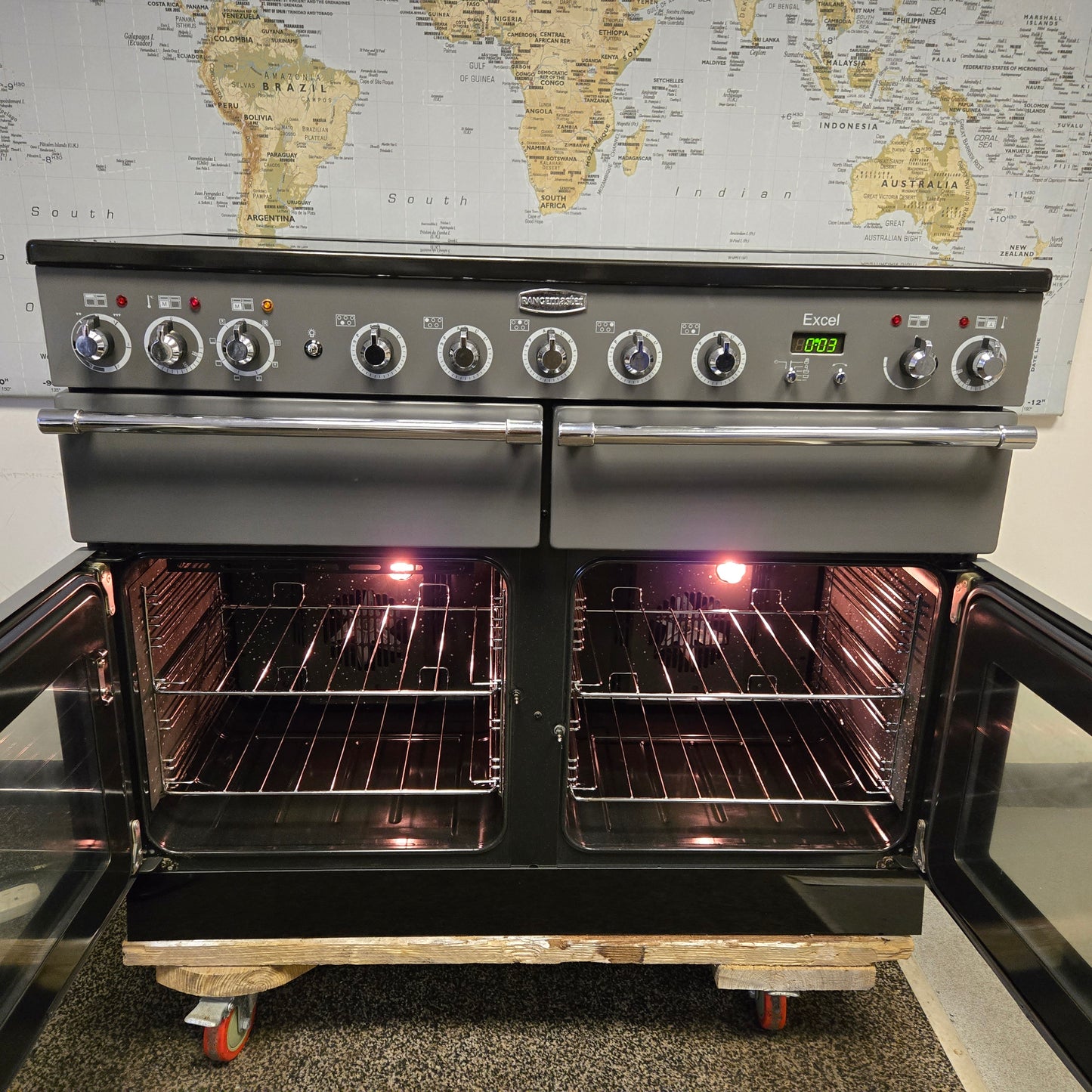 Rangemaster Excel Induction Range Cooker in Slate Grey 110cm