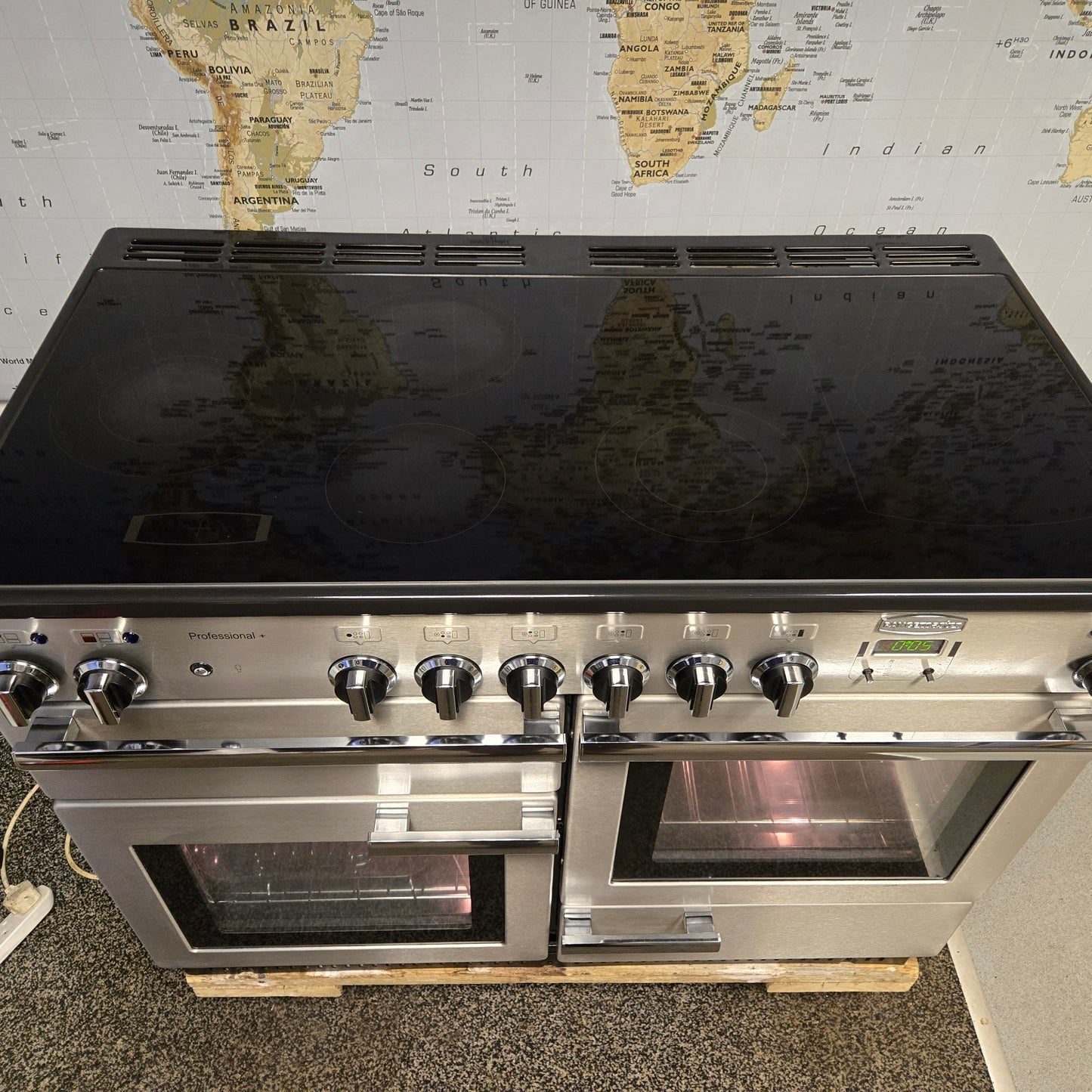 Rangemaster Professional Plus Electric Range Cooker in Stainless Steel 110cm