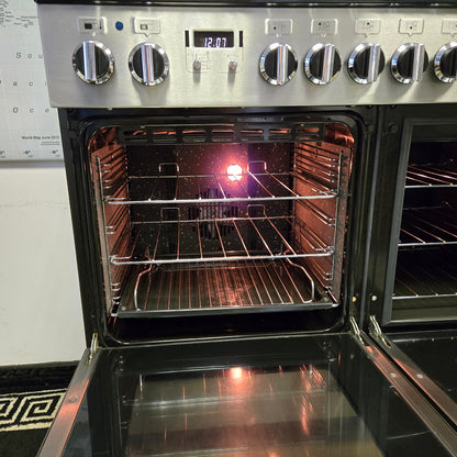 Rangemaster Professional Plus FX Dual Fuel Range Cooker in Stainless Steel 100cm
