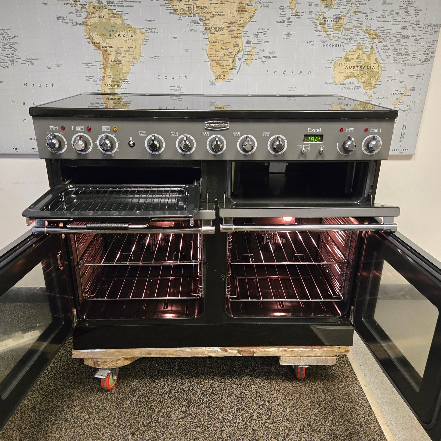 Rangemaster Excel Induction Range Cooker in Slate Grey 110cm