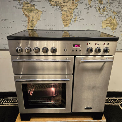 Rangemaster Platinum Induction Range Cooker in Stainless Steel 90cm