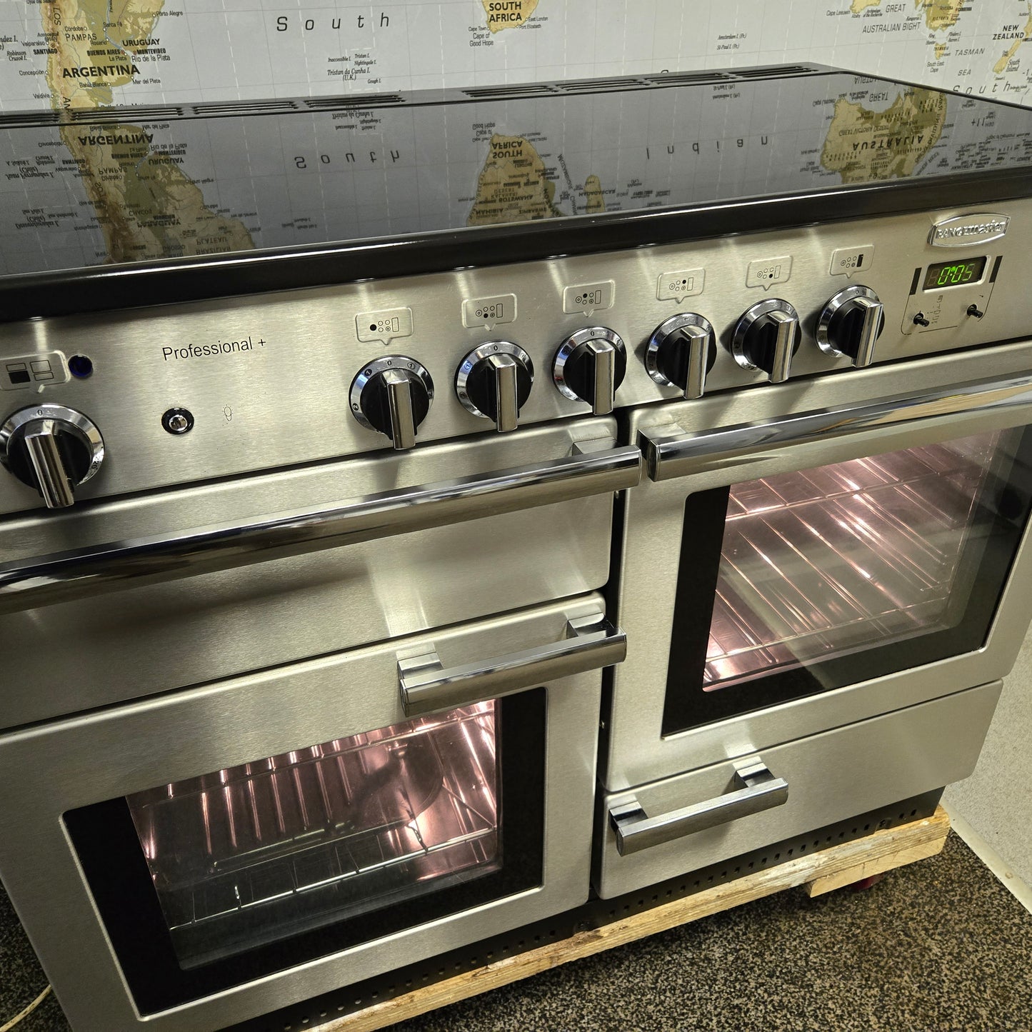 Rangemaster Professional Plus Electric Range Cooker in Stainless Steel 110cm