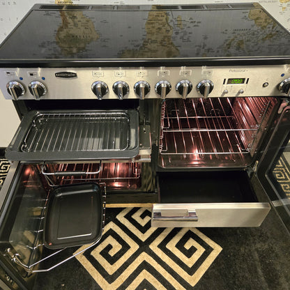 Rangemaster Professional Plus Electric Range Cooker in Stainless Steel 110cm