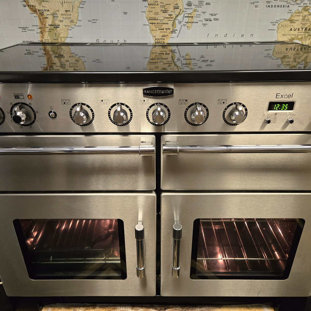 Rangemaster Excel Induction Range Cooker in Stainless Steel 110cm