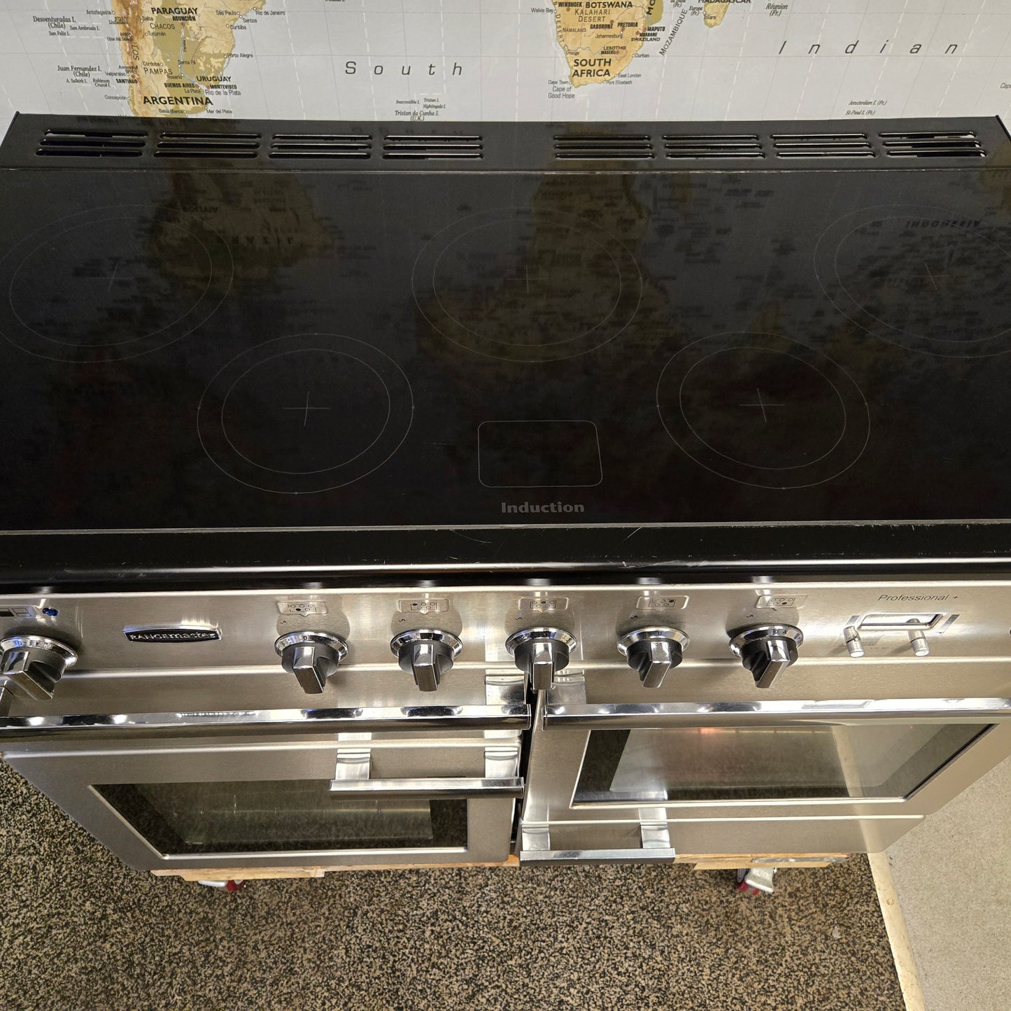 Rangemaster Professional Plus Induction Range Cooker in Stainless Steel 110cm