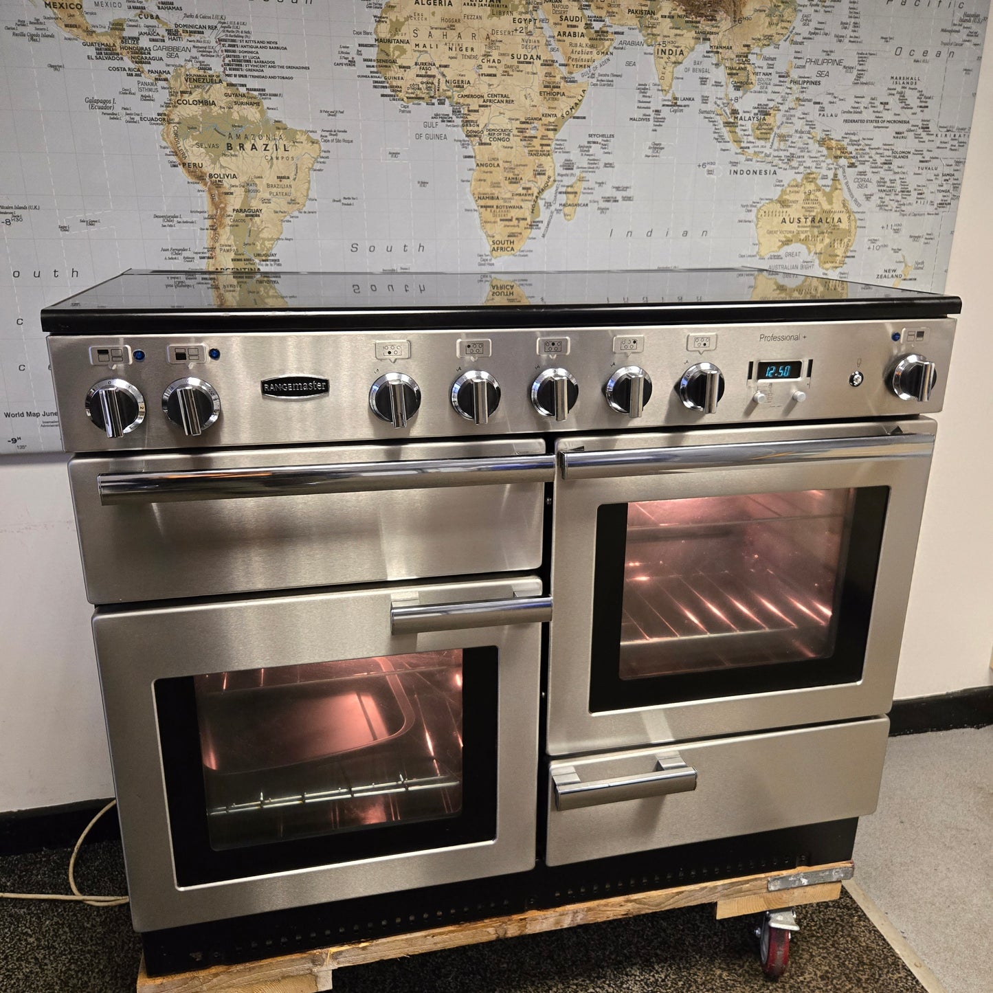 Rangemaster Professional Plus Induction Range Cooker in Stainless Steel 110cm