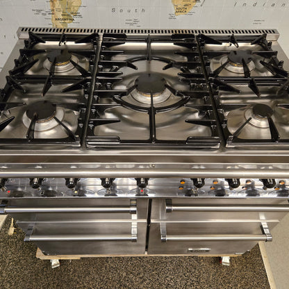 Falcon 1000 Dual Fuel Range Cooker in Stainless Steel and Chrome 100cm
