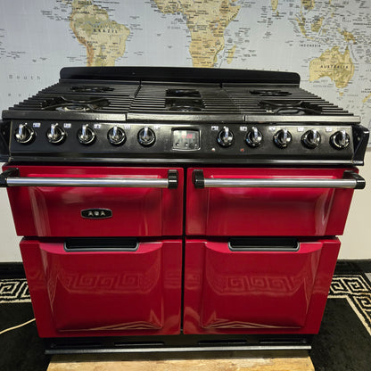 Aga Masterchef Dual Fuel Range Cooker in Cranberry Red 100cm