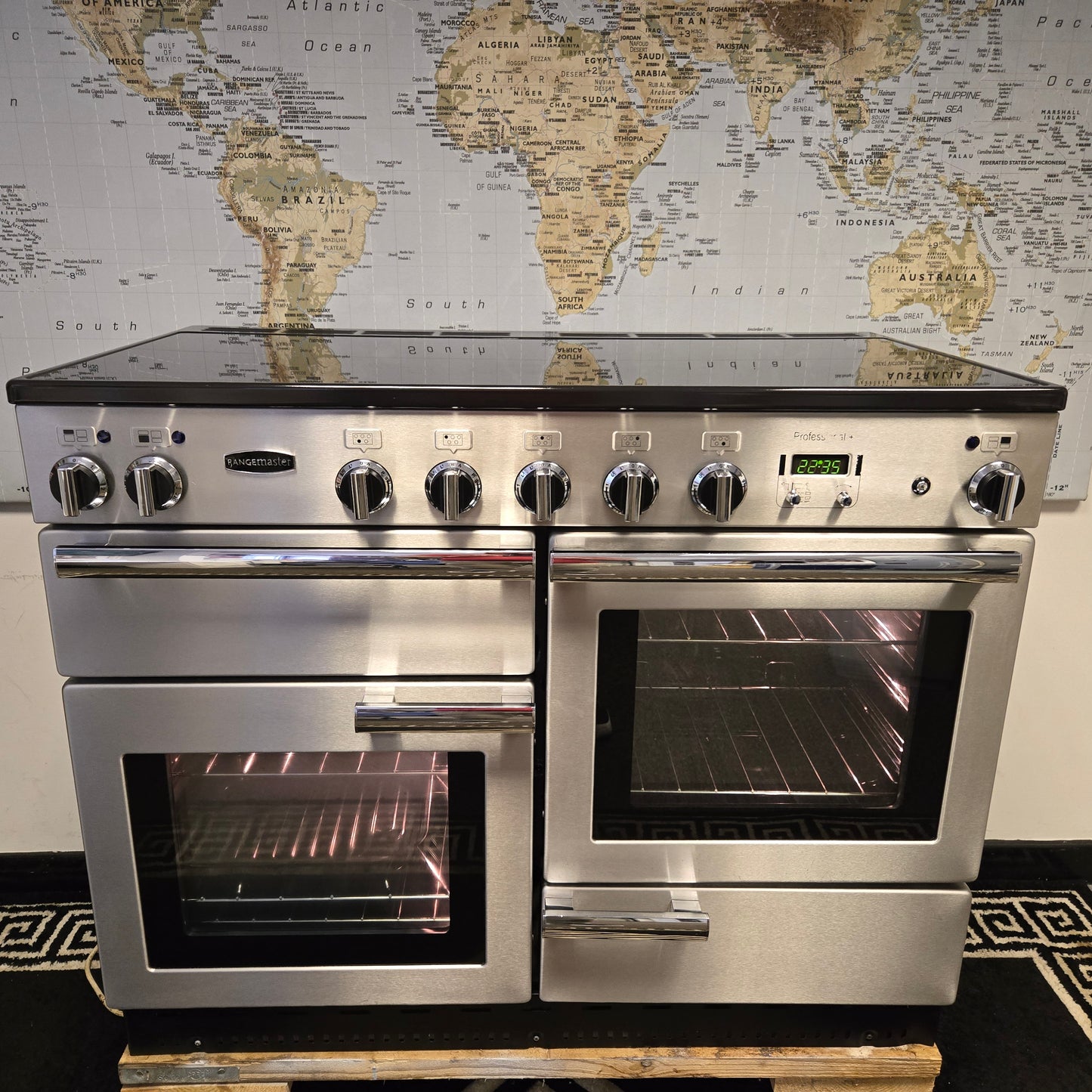 Rangemaster Professional Plus Induction Range Cooker in Stainless Steel 110cm
