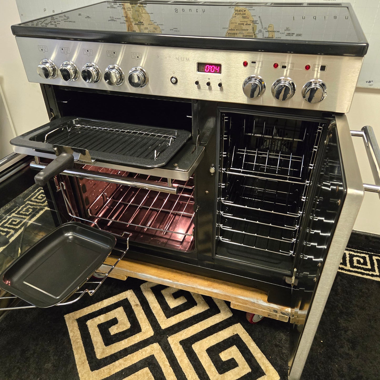 Rangemaster Platinum Induction Range Cooker in Stainless Steel 90cm